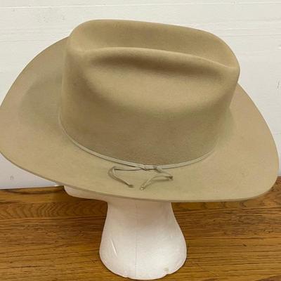 John B. Stetson Western Felt Hat Size 7 1/8