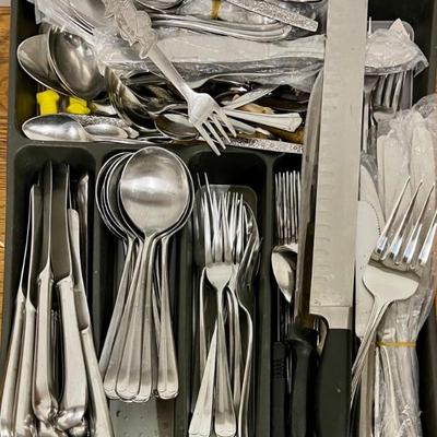 Stainless Supreme Cutlery Japan, Large Lot Of Assorted Cooking Utensils