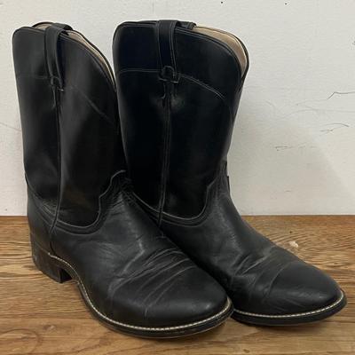 Pair Of Laredo Men's Size 10.5EE Black Leather Boots
