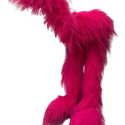 Vintage Pink Doozy Bird Marionette 