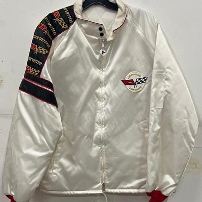 Vintage Horizon Sportswear Men's Size Large Chevrolet Corvette Zip Up Jacket 