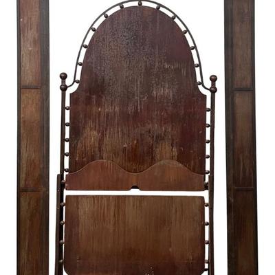Antique Solid Metal Twin Size Bed Frame 
