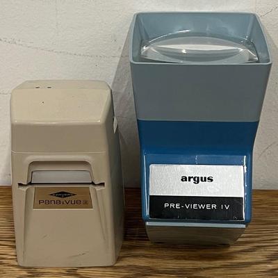 Sawyers Pana-vue And Argus Pre-viewerIV Slide Viewers