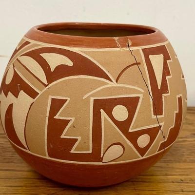 Rosita Cata San Juan Pueblo Pottery Bowl (as Is)