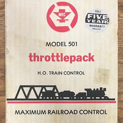 MRC Throttlepack Model 501 Train Controller In Original Box
