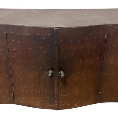 Solid Dimpled Steel 2 Door Cabinet