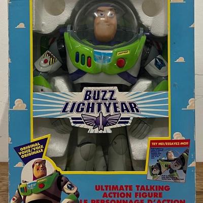 Vintage Disney 12" Buzz Lightyear Figurine In Original Box