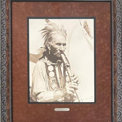 " Kills Enemy" 1965-1956 Ogalala Sioux South Dakota By Ed Tarlecki In Custom Frame