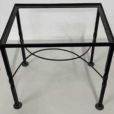 Small Wrought Iron 17" Side Table Frame ( No Top)
