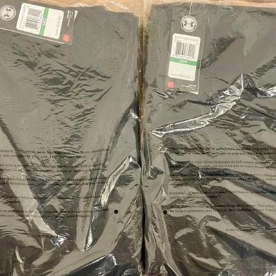 (2) Pairs Of Underarmer Men's Large Elastic Band Sweatpants