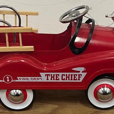 " The Chief" Fire Department Tin Planter