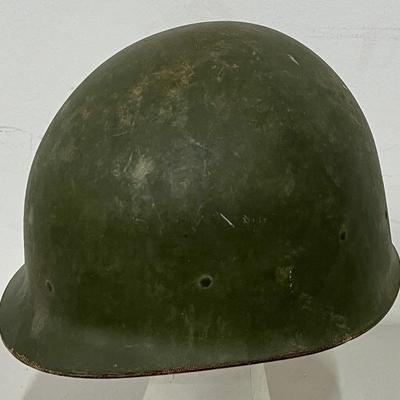 Vintage US Army Infantry Type 1 Steel Helmet With Web Liner