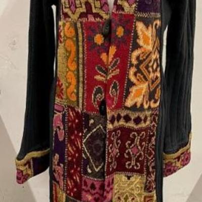 Double D Ranch Texas Ladies Size Large Persian Patch Duster