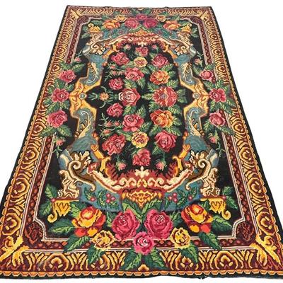1920's Hand Woven Kilim 148" X 86" Area Rug