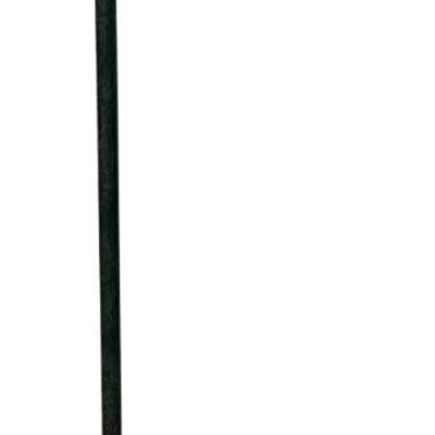 Vintage Solid Brass And Green Metal Floor Lamp