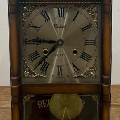 Vintage Regulator Centurion 35 Day Glass Front Wall Clock 