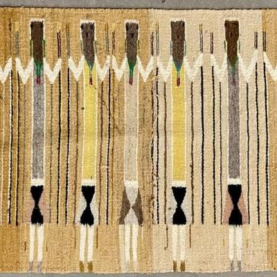 Navajo Pictorial Yei Rug (as Is)