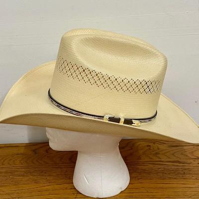 20x Shantung Panama Cool Lock Hat By Wrangler With Band Size 58, 7 1/4 