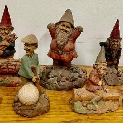 Collection Of (8) Tom Clark Signed Gnome Figurines 1980 - 1990