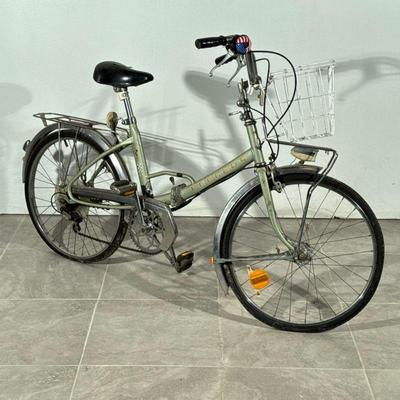 VINTAGE PEUGEOT FOLDING BICYCLE | With basket attachment.

