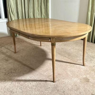 Mid-century Extension Dining Table | MCM / Mid-century modern extending dining table with three leaves, pictured with two leaves in,...