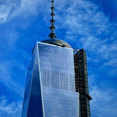 FRANK RITTER (American, 1946-2023) PHOTOGRAPH| Top of freedom tower. 19.5 x 15 in., sight. - h. 32 x w. 22 in

