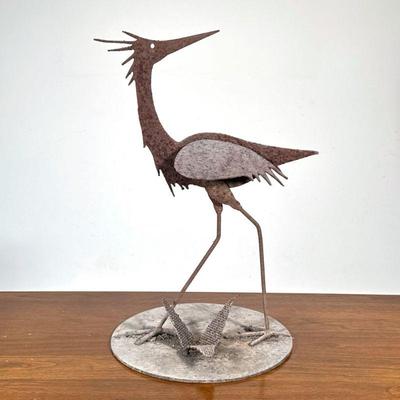 DAN DAY (1953-2016), SCULPTURE | Heron or other bird. Metal. Signed on base - h. 20 in