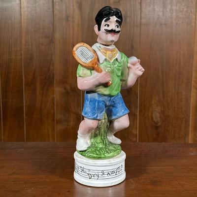 HOW DRY I AM DECANTER | Tennis player form ceramic decanter