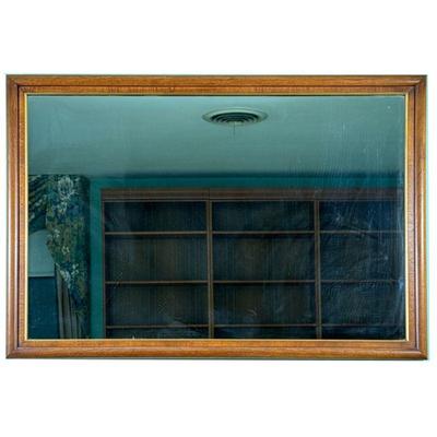 Gilt & Wood Wall Mirror | Tennis player form ceramic decanter. - h. 12 in