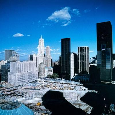 FRANK RITTER (American, 1946-2023) PHOTOGRAPH | Ground Zero, 9/11/2022. 16 x 19.5 in., sight - h. 21 x w. 31 in (frame)

