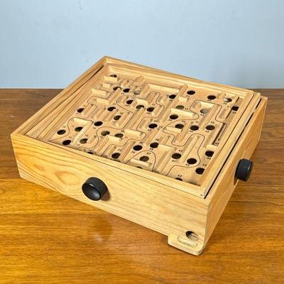 Labyrinth Maze | Wooden labyrinth marble maze. - h. 4 x w. 13 x d. 11.25 in