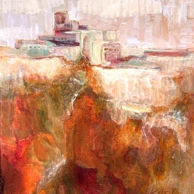 ORIGINAL OIL PAINTING SIGNED "ANITA D." | Untitled. Oil on canvas. Signed lower right - h. 43.5 x w. 33.25 in (overall)

