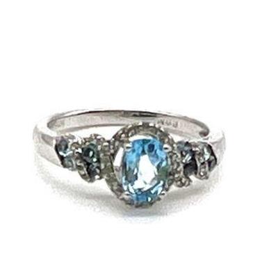 Sterling Silver Blue Topaz Ring