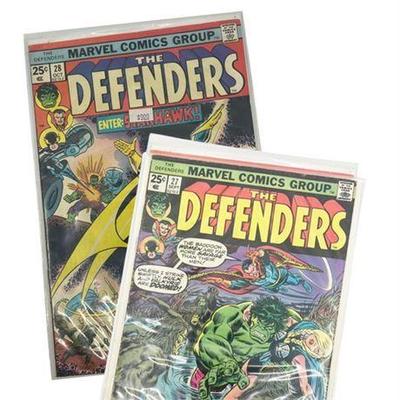 Lot 186   
Marvel Comics The Defenders (1972) 27 Sept & 28 Oct