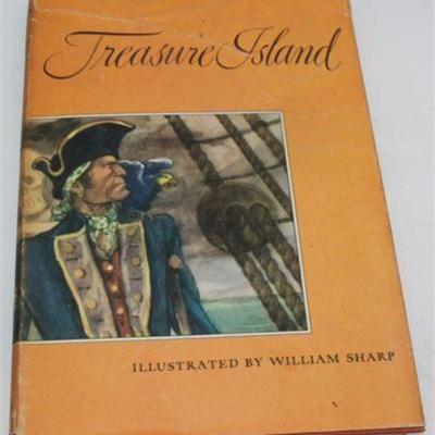 Lot 060   
VTG Treasure Island book Hardback