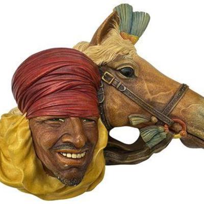 Lot 002   
1962 Bossons (England) “Lord Of The Desert” Collectible Chalkware Wall Art