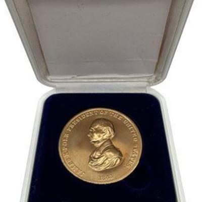 Lot 589   
President James K Polk Collector’s Coin (w/ Presentation Case)