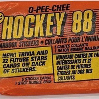 Lot 445   
Rare 1988 O-Pee-Chee NHL Hockey Sticker Pack Unopened
