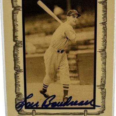 Lot 001   
Cleveland Indians - Lou Boudreau (Autographed) - ‘82 Cramer - Baseball Card