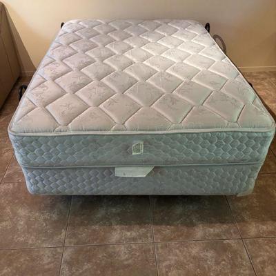 Full Mattress & Box Spring w metal frame.