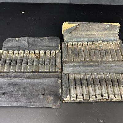 Vintage pharmacy case with bottles