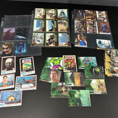 Collectable marvel cards and jaws 2 movie