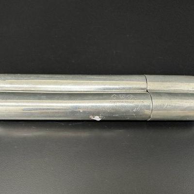 Vintage flask and cigar holder marked sheffield england