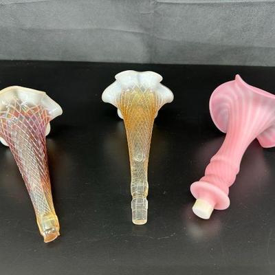 3 misc fenton horns acessories