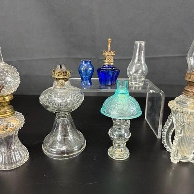Cobalt blue oil lamp avon glow lamp 2 unique glass oil lamps