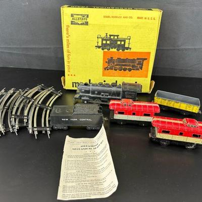 Vintage streamline mechanical train set