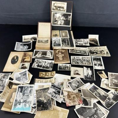 Large lot of black and white vintage photos 82