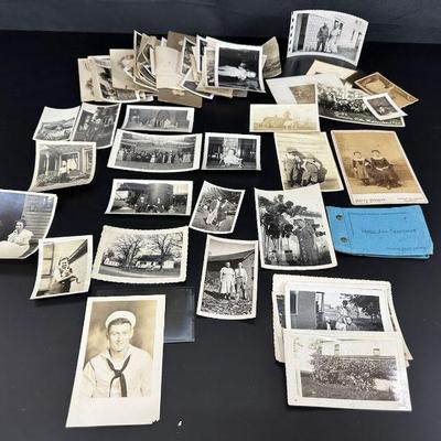 Vintage black and white photos some dated 1940 s