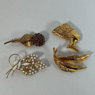 4 Misc Brooches