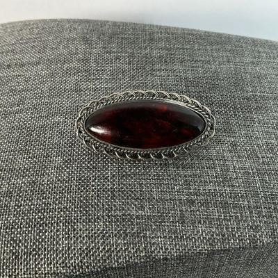 Vintage Amber Brooch